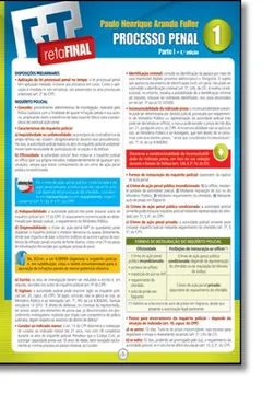 Livro Reta Final - V. 01 - Processo Penal - Resumo, Resenha, PDF, etc.