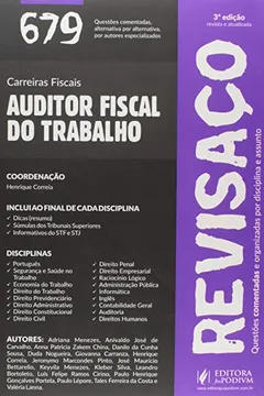 Livro Revisaço. Auditor Fiscal do Trabalho. 679 Questões Comentadas - Resumo, Resenha, PDF, etc.
