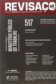Livro Revisaço. Carreiras Trabalhista. Ministério Público do Trabalho. Procurador do Trabalho - Resumo, Resenha, PDF, etc.