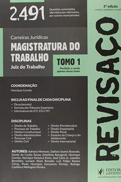 Livro Revisaco - Magistratura Do Trabalho - Juiz Do Trabalho - 2.491 Questoe - Resumo, Resenha, PDF, etc.