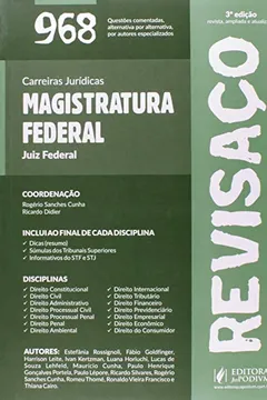 Livro Revisaco - Magistratura Federal - Juiz Federal - 968 Questoes Comentad - Resumo, Resenha, PDF, etc.