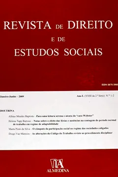 Livro Revista De Direito E De Estudos Sociais, Janeiro 01/06/2009 - Resumo, Resenha, PDF, etc.
