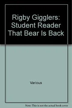 Capa do livro Rigby Gigglers: Student Reader Putrid Pink That Bear Is Back