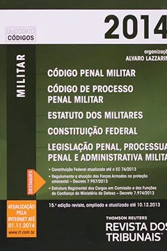 Livro RT Mini Código 2014 Penal Militar, Código De Processo Penal Militar, Estatuto Dos Militares - Resumo, Resenha, PDF, etc.