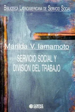 Capa do livro Servicio Social Y DivisiÃ³n Del Trabajo