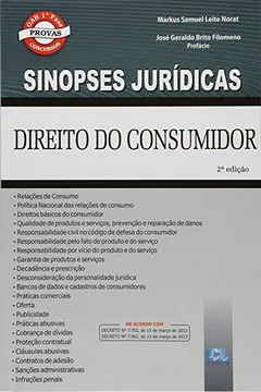 Capa do livro Sinopse De Direito Do Consumidor