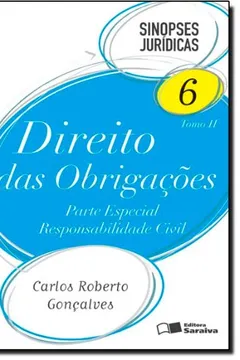 Capa do livro Sinopses Juridicas - V. 06 - Tomo 02 - Direito Das Obrigacoes
