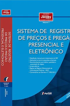 Livro Sistema de Registro de Preços e Pregão Presencial e Eletrônico - Resumo, Resenha, PDF, etc.
