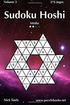 Livro Sudoku Hoshi - Medio - Volume 3 - 276 Jogos - Resumo, Resenha, PDF, etc.