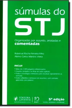 Livro Súmulas Do Stj: Comentadas, Anotadas E Organizadas Por Assunto - Resumo, Resenha, PDF, etc.
