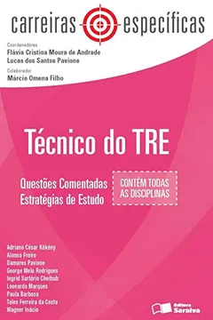 Capa do livro Técnico do TRE. Questões Comentadas. Estratégias de Estudo - Coleção Carreiras Específicas