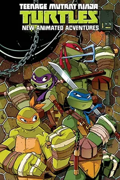 Capa do livro Teenage Mutant Ninja Turtles: New Animated Adventures Omnibus Volume 1