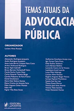 Livro Temas Atuais da Advocacia Pública - Resumo, Resenha, PDF, etc.