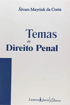 Livro Temas De Direito Penal - Resumo, Resenha, PDF, etc.