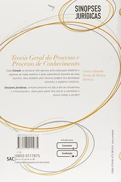 Livro Teoria Geral do Processo e Processo de Conhecimento - Volume 11. Coleção Sinopses Jurídicas - Resumo, Resenha, PDF, etc.