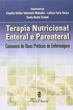 Capa do livro Terapia Nutricional Enteral E Parental. Consenso De Boas Práticas De Enfermagem