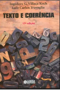 Capa do livro Texto e Coerência