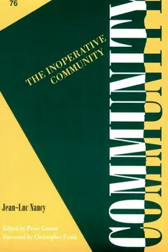 Livro The Inoperative Community - Resumo, Resenha, PDF, etc.