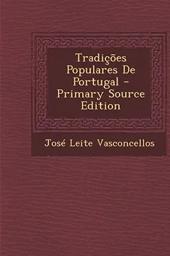 Capa do livro Tradicoes Populares de Portugal