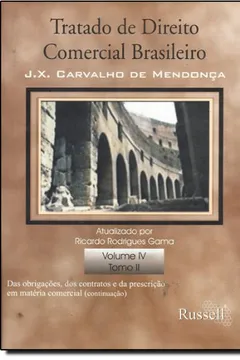 Capa do livro Tratado de Direito Comercial Brasileiro - Tomo 2. Volume 4
