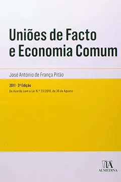 Capa do livro Unioes De Facto E Economia Comum