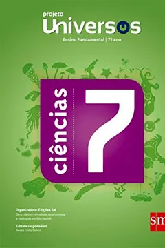 Capa do livro Universos. Ciências 7