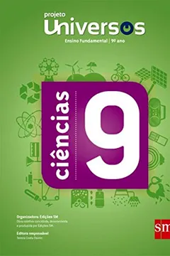 Capa do livro Universos. Ciências 9