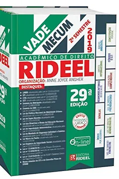 Livro Vade Mecum Acadêmico de Direito Rideel - 2º Semestre 2019 - 29º Edição - Tradicional - Resumo, Resenha, PDF, etc.