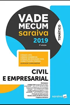 Livro Vade Mecum civil e empresarial - 3ª edição de 2019 - Resumo, Resenha, PDF, etc.
