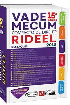 Livro Vade Mecum Compacto de Direito 2018 - Resumo, Resenha, PDF, etc.