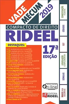 Livro Vade Mecum Compacto de Direito Rideel 1º Semestre 2019 - Resumo, Resenha, PDF, etc.