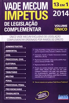 Livro Vade Mecum De Legislação Complementar - Resumo, Resenha, PDF, etc.