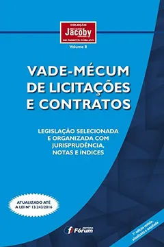 Capa do livro Vade-Mécum de Licitações e Contratos