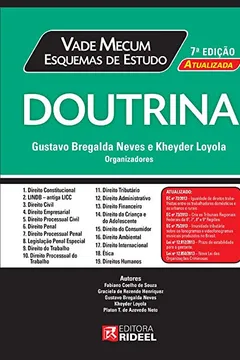 Livro Vade Mecum Esquemas de Estudo. Doutrina - Resumo, Resenha, PDF, etc.