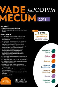 Livro Vade Mecum Juspodivm 2018: Atualizado Até 25/06 - Resumo, Resenha, PDF, etc.