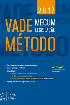 Livro Vade Mecum Método. Legislação 2017 - Resumo, Resenha, PDF, etc.