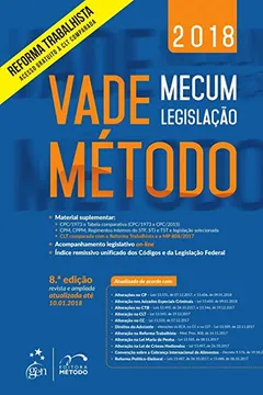 Livro Vade Mecum Método. Legislação 2018 - Resumo, Resenha, PDF, etc.