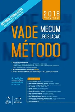 Livro Vade Mecum Método - Legislação - Resumo, Resenha, PDF, etc.