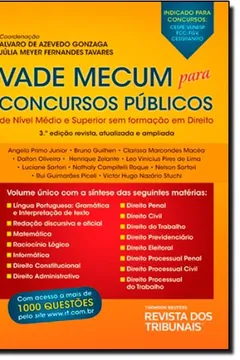Livro Vade Mecum Para Concursos Públicos. De Nível Médio E Superior Sem Formação Em Direito - Resumo, Resenha, PDF, etc.