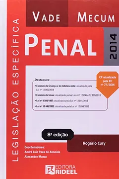 Livro Vade Mecum Penal. Legislação Específica - Resumo, Resenha, PDF, etc.
