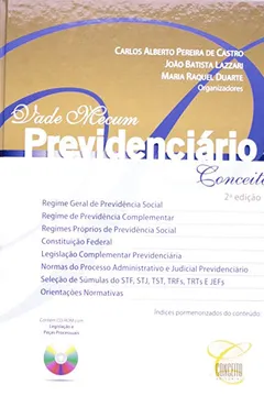 Capa do livro Vade Mecum Previdênciario. Conceito