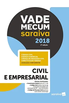 Livro Vade Mecum Saraiva 2018. Civil e Empresarial - Resumo, Resenha, PDF, etc.