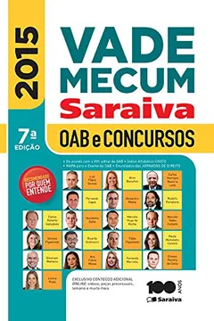 Livro Vade Mecum Saraiva. OAB e Concursos - Resumo, Resenha, PDF, etc.