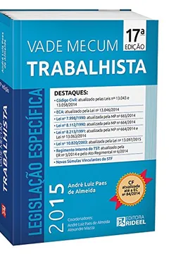 Livro Vade Mecum Trabalhista - Resumo, Resenha, PDF, etc.