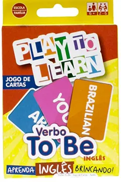 Capa do livro Verbo to Be - Jogo de Cartas. Coleção Aprenda Inglês Brincando