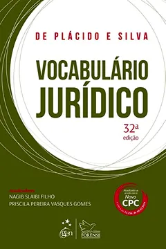 Livro Vocabulário Jurídico - Resumo, Resenha, PDF, etc.