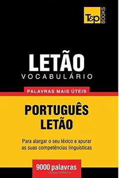 Livro Vocabulario Portugues-Letao - 9000 Palavras Mais Uteis - Resumo, Resenha, PDF, etc.