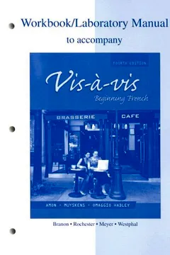 Capa do livro Workbook/Laboratory Manual to Accompany VIS-A-VIS Fourth Edition: Beginning French